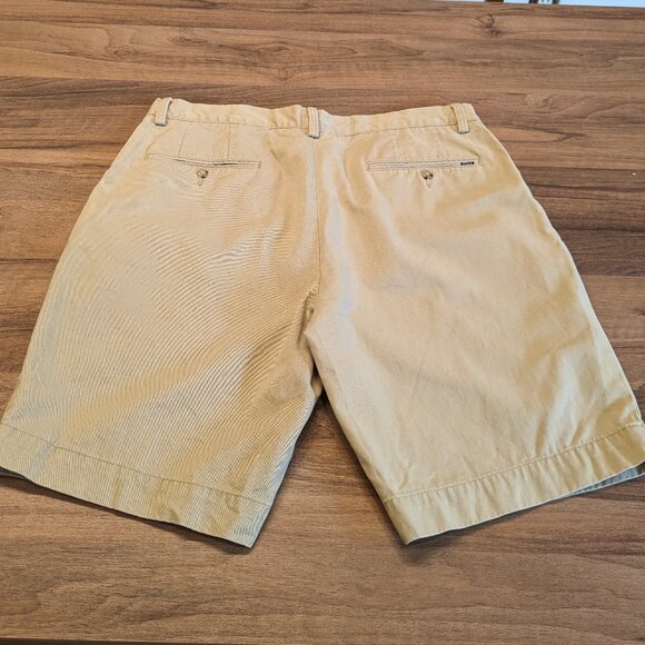 Polo Ralph Lauren Shorts Size 35 Beige Khaki Classic Fit Preppy 9in Cotton Chino - Picture 2 of 7